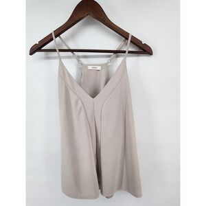 Cherish Beige V-Neck Racerback Camisole‎ Tank Top